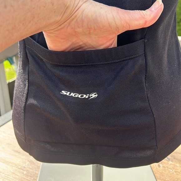 SUGOi Black & Yellow Floral Retro Bicycle Jersey Women’s Medium - Picture 6 of 10